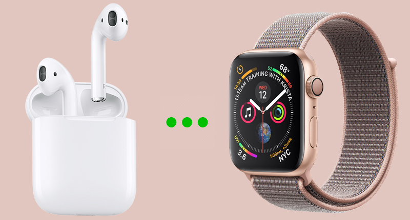 Apple Watch S4 GPS 40mm (MU692VN/A) - kết nối tai nghe