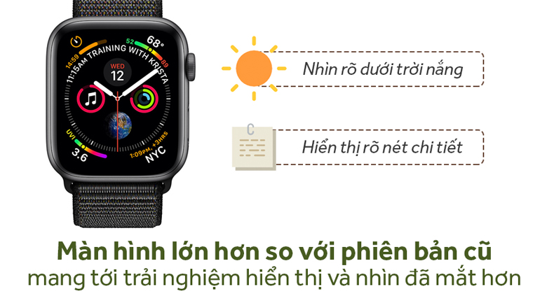 Apple Watch S4 GPS 40mm viền nhôm dây vải