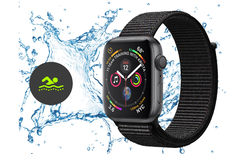 Apple Watch S4 GPS 40mm space grey (MU672VN/A) - chống nước