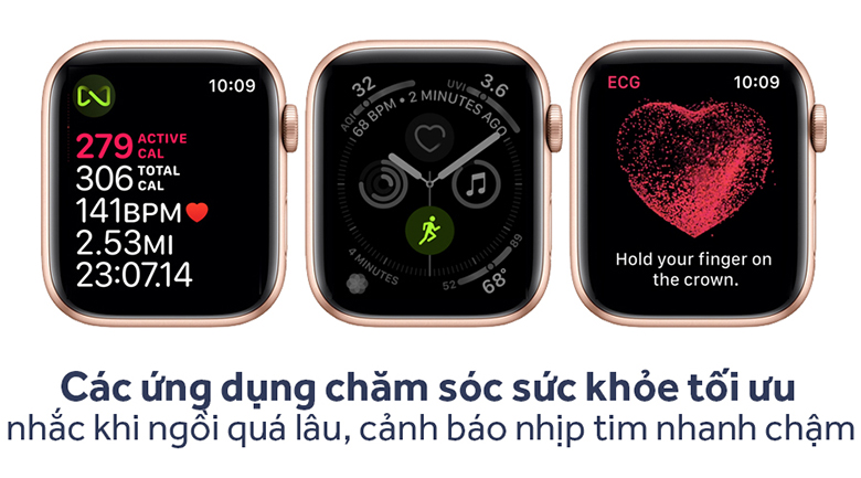 Apple Watch S4 GPS 44mm viền nhôm dây vải