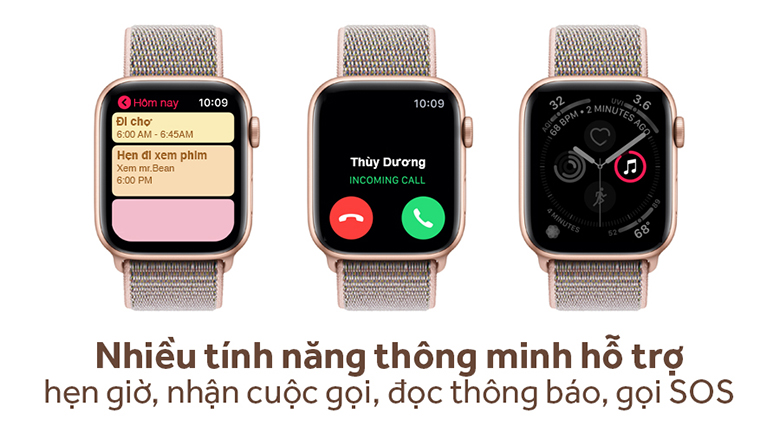 Apple Watch S4 GPS 44mm viền nhôm dây vải