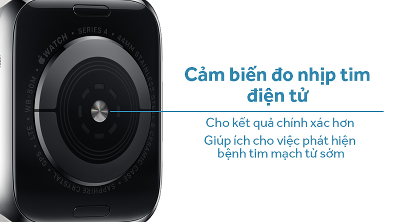 Apple Watch S4 GPS 44mm viền nhôm dây cao su