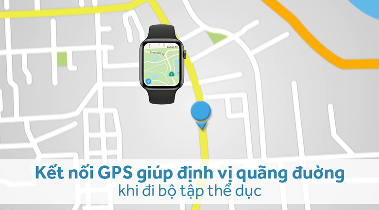 Apple Watch S4 GPS 44mm viền nhôm dây cao su