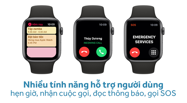 Apple Watch S4 GPS 44mm viền nhôm dây cao su