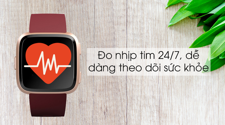 Đồng hồ thông minh Fitbit Versa dây cao su