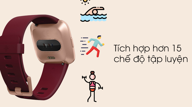 Đồng hồ thông minh Fitbit Versa dây cao su
