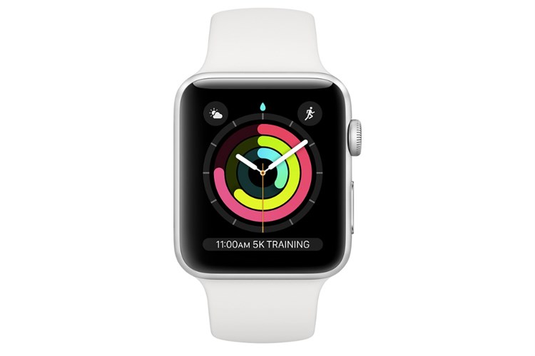 Apple Watch S3 GPS 42mm viền nhôm dây silicone Màu Trắng