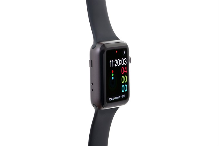 Apple Watch S3 GPS 42mm viền nhôm dây silicone Màu Đen