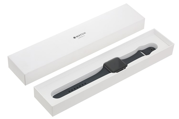 Apple Watch S3 GPS 42mm viền nhôm dây silicone Màu Đen