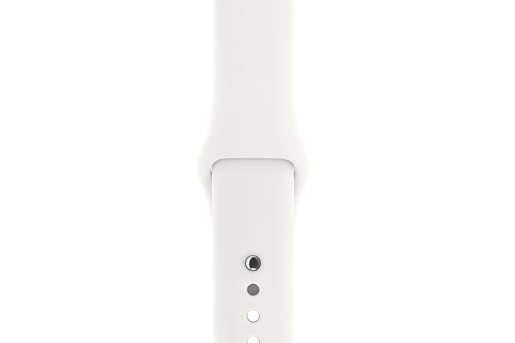 Apple Watch S3 GPS 42mm viền nhôm dây silicone Màu Trắng