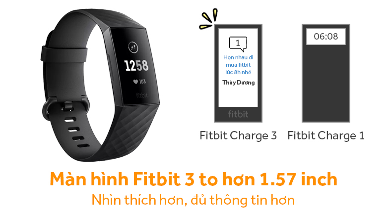 Vòng đeo thông minh Fitbit Charge 3