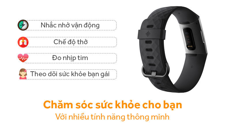 Vòng đeo thông minh Fitbit Charge 3