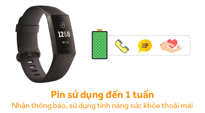 Vòng đeo thông minh Fitbit Charge 3
