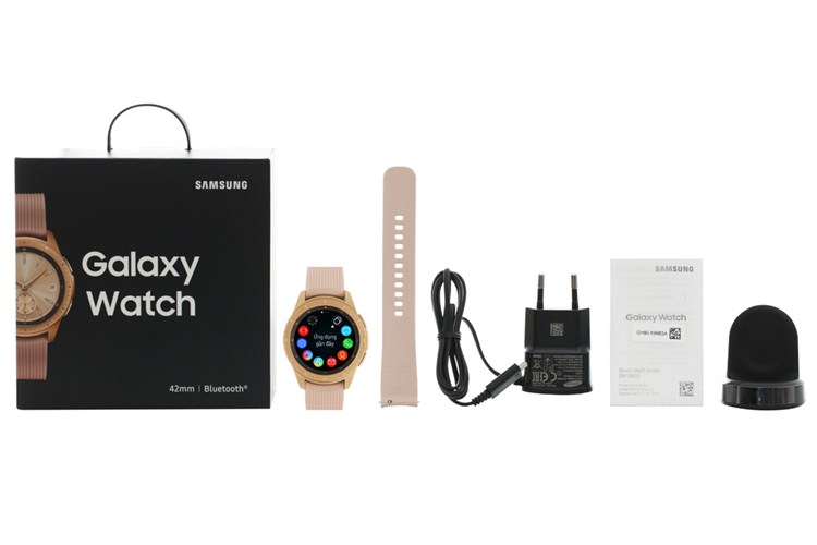 Đồng hồ thông minh Samsung Galaxy Watch 42mm Màu Hồng phấn
