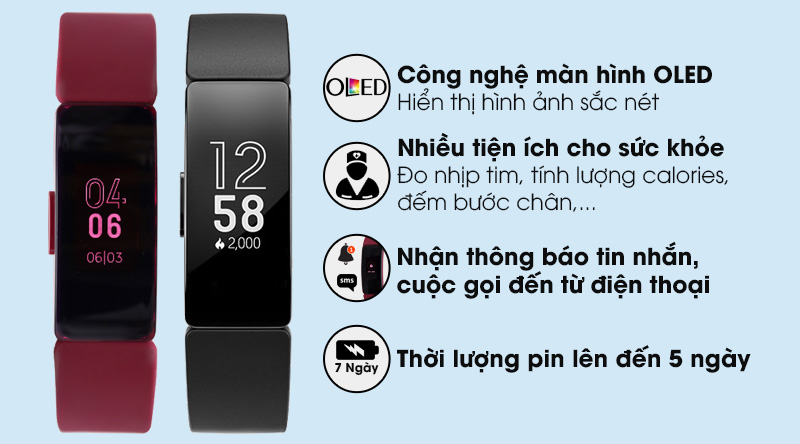 Vòng đeo thông minh Fitbit Inspire