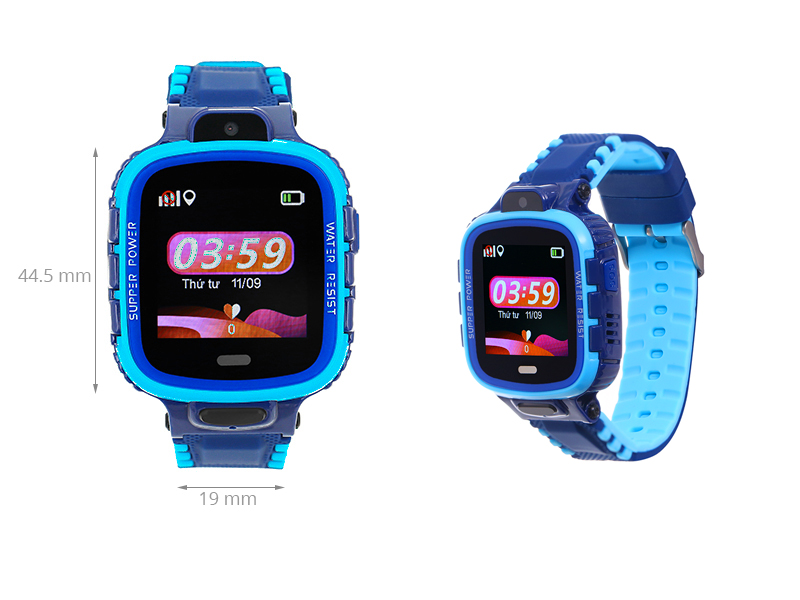 Đồng hồ định vị trẻ em Kidcare 26 xanh