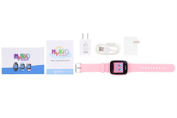 Đồng hồ định vị trẻ em Mykid Màu Hồng