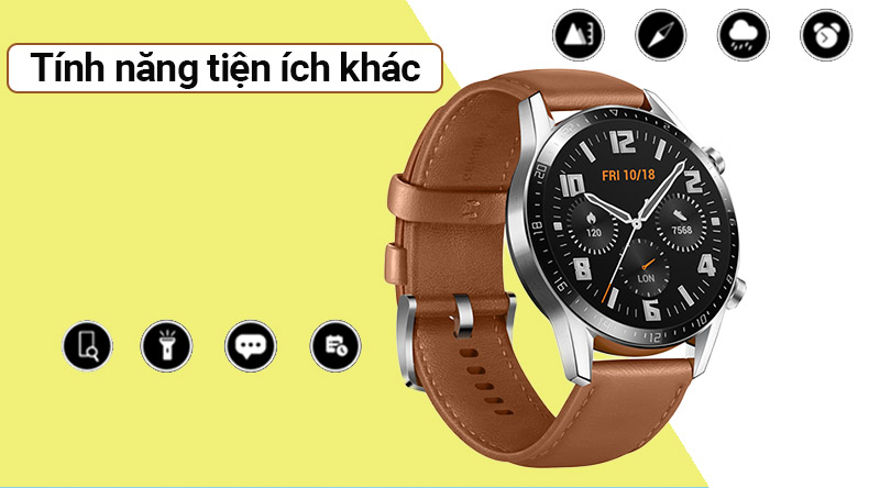 Đồng hồ thông minh Huawei Watch GT2 với nhiều tính năng tiện lợi khác