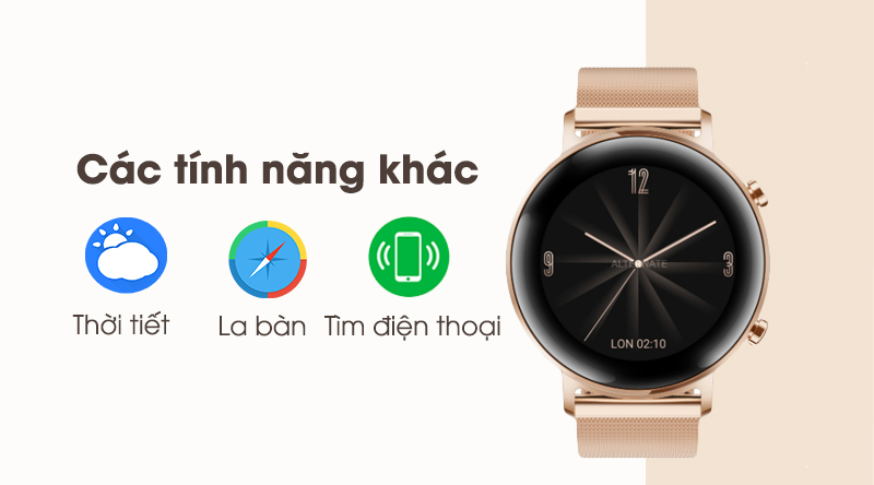 Một số tính năng khác trên đồng hồ thông minh Huawei Watch GT2 