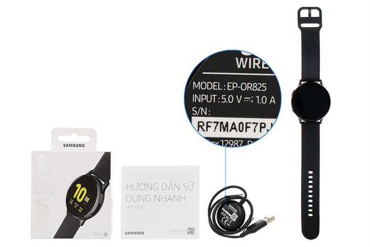 Đồng hồ thông minh Samsung Galaxy Watch Active 2 44mm Đen Màu Đen