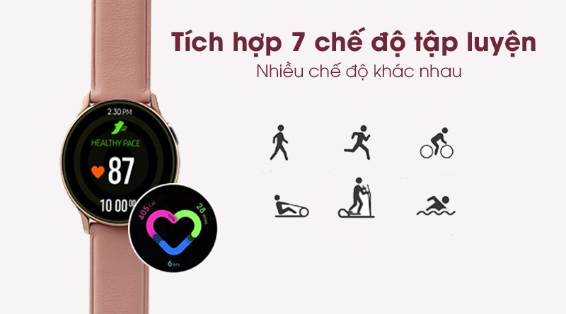 Đồng hồ thông minh Samsung Galaxy Watch Active 2 40mm Vàng Hồng