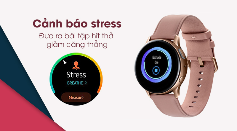Đồng hồ thông minh Samsung Galaxy Watch Active 2 40mm Vàng Hồng