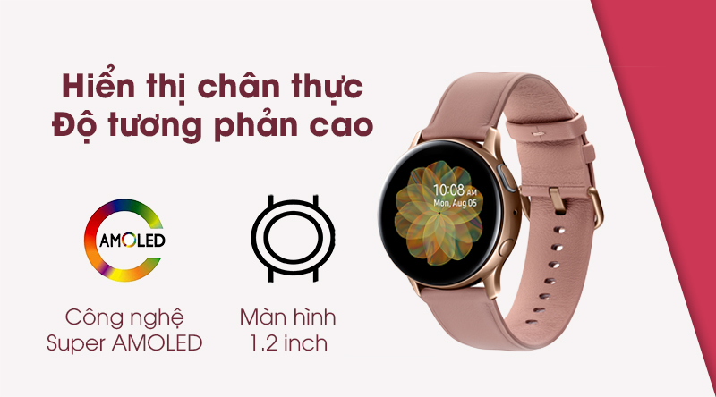 Đồng hồ thông minh Samsung Galaxy Watch Active 2 40mm Vàng Hồng