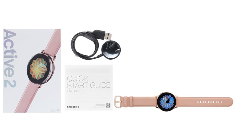 Đồng hồ thông minh Samsung Galaxy Watch Active 2 40mm Vàng Hồng Màu Vàng Hồng