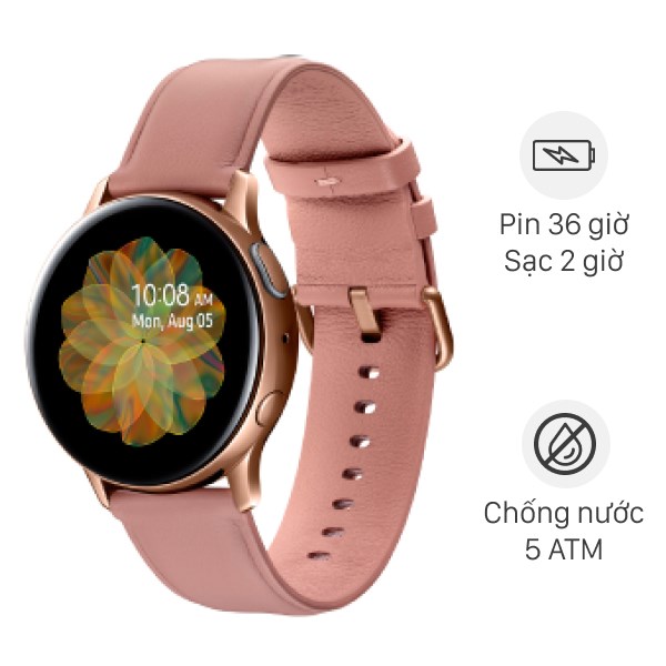 Đồng Hồ Thông Minh Samsung Galaxy Watch Active 2 40Mm Vàng Hồng