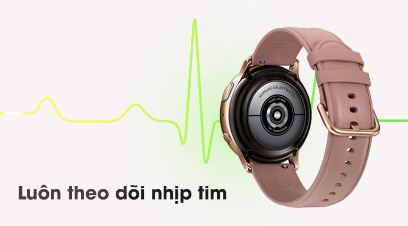 Đồng hồ thông minh Samsung Galaxy Watch Active 2 đo nhịp tim liên tục