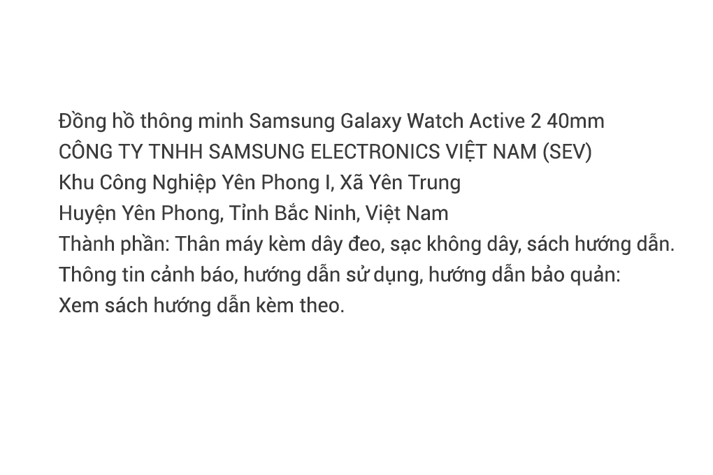 Đồng hồ thông minh Samsung Galaxy Watch Active 2 40mm Vàng Hồng Màu Vàng Hồng