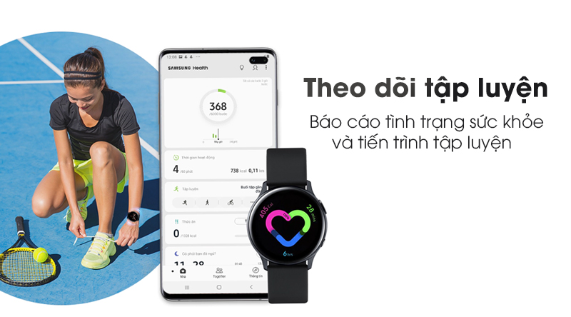 Đồng hồ thông minh Samsung Galaxy Watch Active 2 40mm Hồng