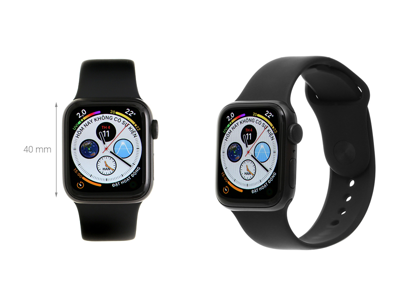 Đồng hồ thông minh Apple Watch S5 40mm viền nhôm dây cao su