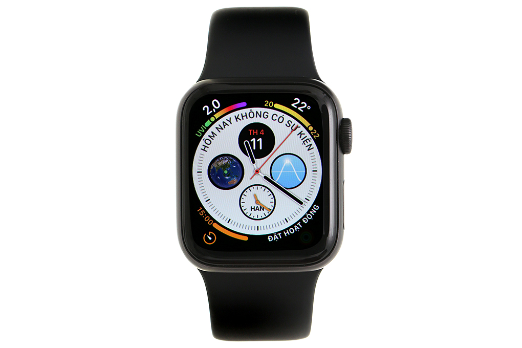 Đồng hồ thông minh Apple Watch S5 40mm viền nhôm dây cao su Màu Đen