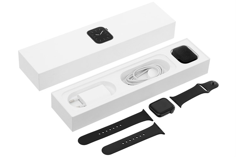 Đồng hồ thông minh Apple Watch S5 40mm viền nhôm dây cao su Màu Đen