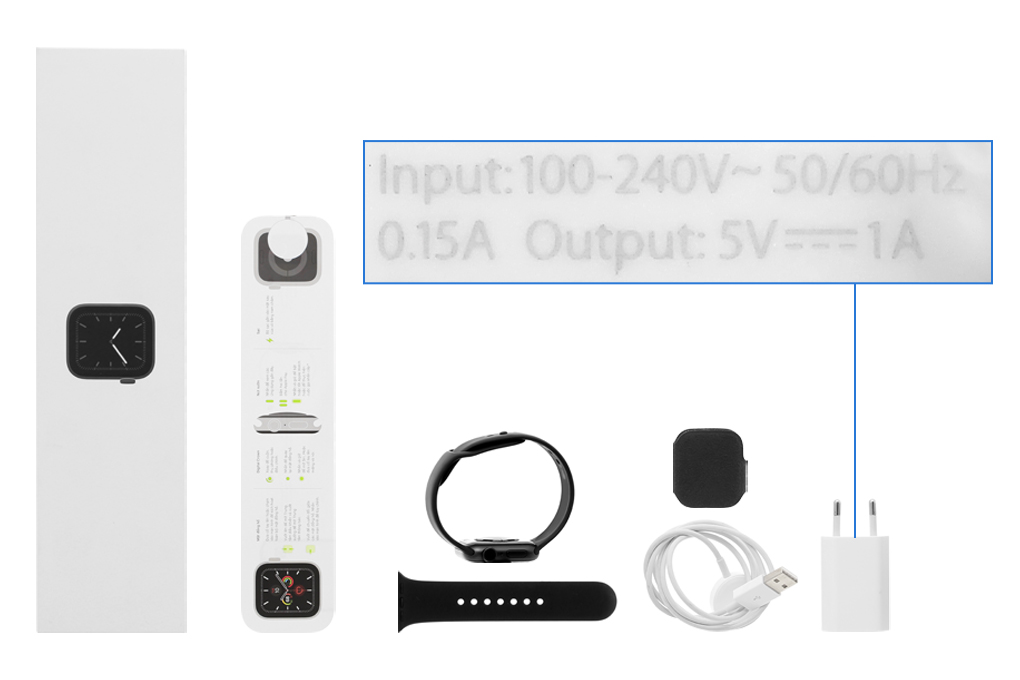 Đồng hồ thông minh Apple Watch S5 40mm viền nhôm dây cao su Màu Đen
