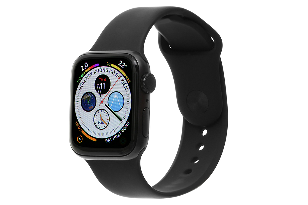 Đồng hồ thông minh Apple Watch S5 40mm viền nhôm dây cao su Màu Đen