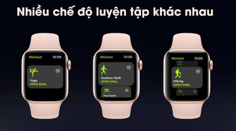 Apple Watch S5 có nhiều chế độ luyện tập