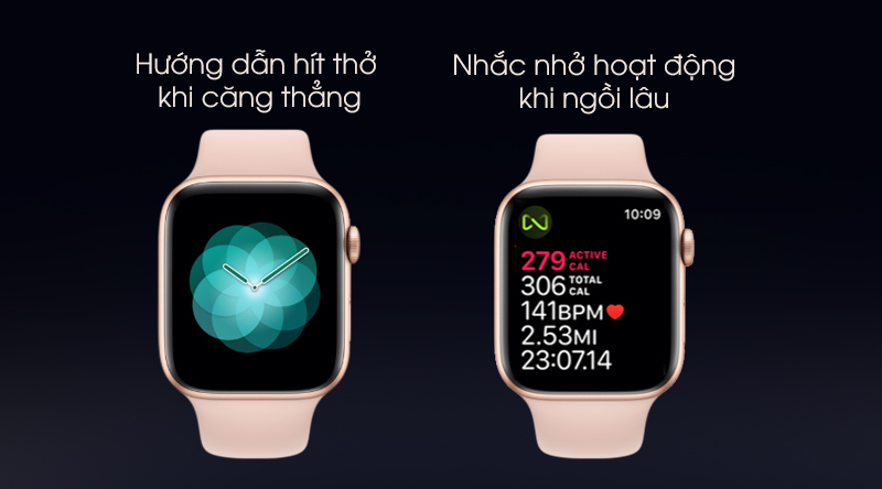 Đồng hồ thông minh Apple Watch S5 44mm viền nhôm dây silicone