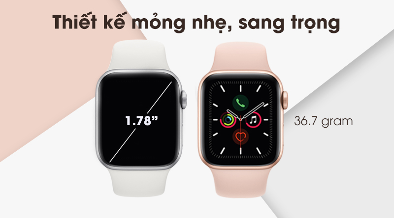 Thiết kế sang trọng của Apple Watch S5