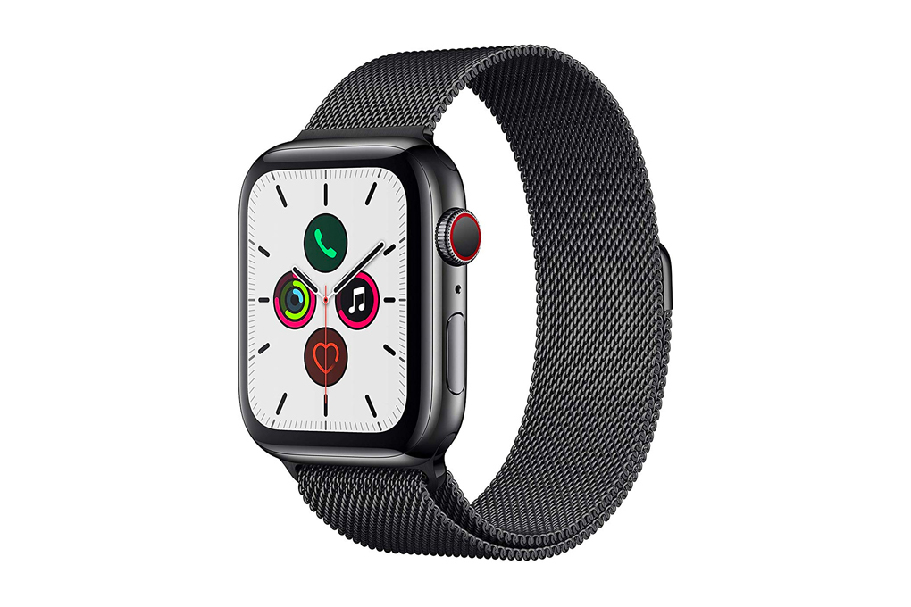 Đồng hồ thông minh Apple Watch S5 LTE 44mm viền thép dây thép đen Màu Đen