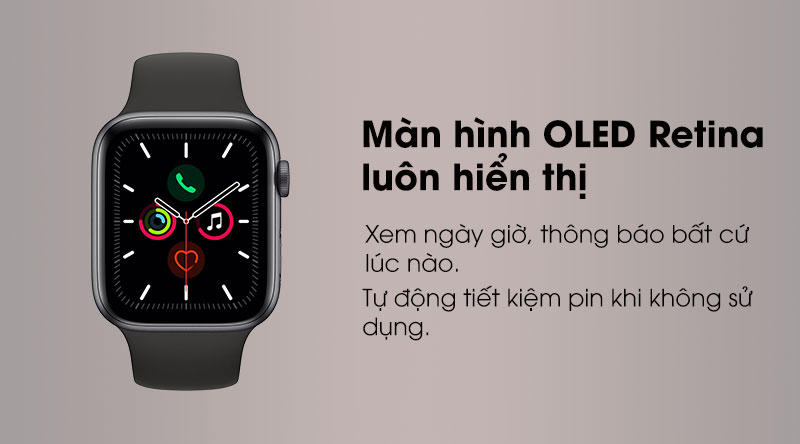 Đồng hồ thông minh Apple Watch S5 LTE 44mm viền nhôm dây cao su hồng