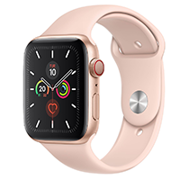 Đồng hồ thông minh Apple Watch S5 LTE 44mm viền nhôm dây cao su hồng Màu Hồng