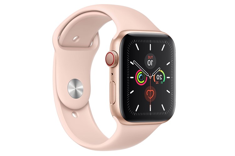 Đồng hồ thông minh Apple Watch S5 LTE 44mm viền nhôm dây cao su hồng Màu Hồng