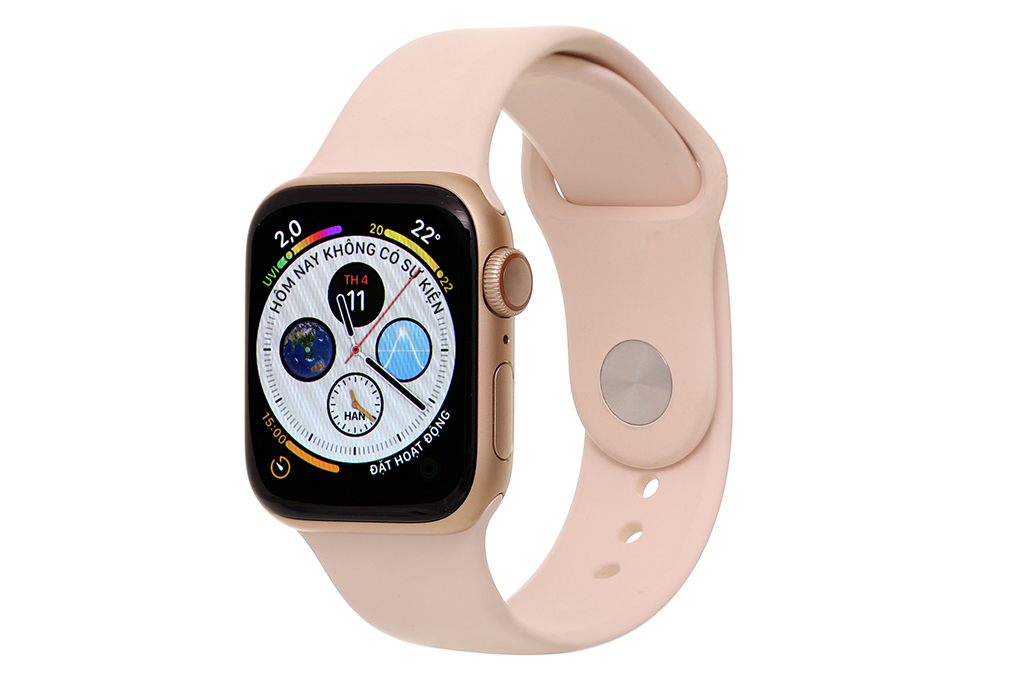Đồng hồ thông minh Apple Watch S5 LTE 40mm viền nhôm dây cao su hồng