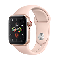Đồng hồ thông minh Apple Watch S5 LTE 40mm viền nhôm dây cao su hồng