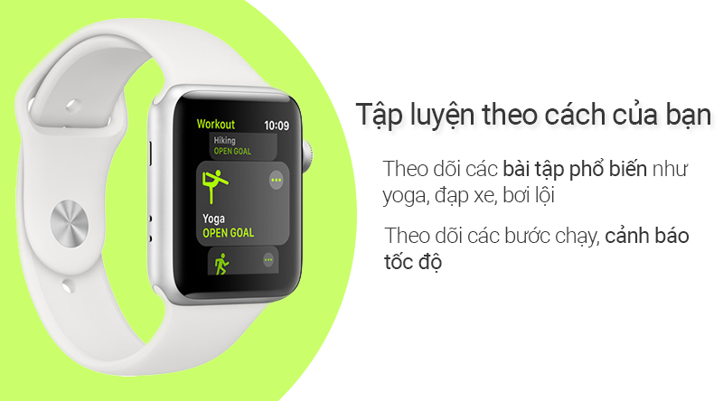 Đồng hồ thông minh Apple Watch S3 LTE 38mm viền nhôm dây cao su
