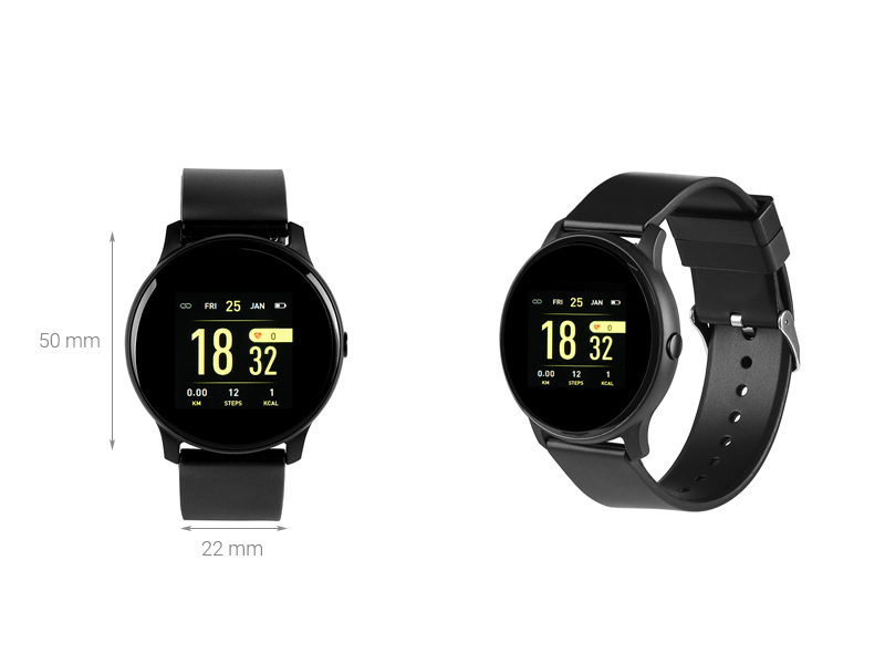 Đồng hồ thông minh BeU Fit KW19 đen