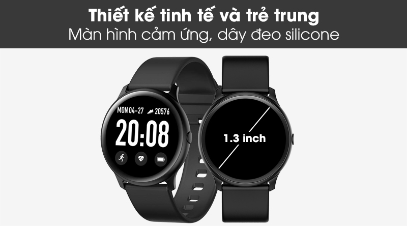 Đồng hồ thông minh BeU Fit KW19 đen