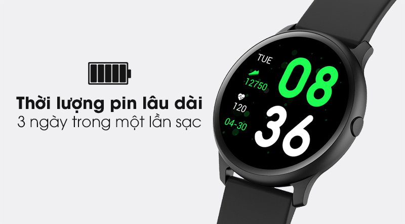 Đồng hồ thông minh BeU Fit KW19 đen